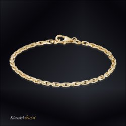 8 kt. Guldarmbnd - Anker-facet - Trd:0,80 Bredde:2,0mm