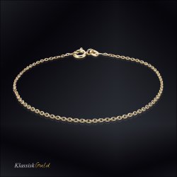 14 kt. Guldarmbnd - Anker-facet - Trd:0,50 Bredde:1,4mm