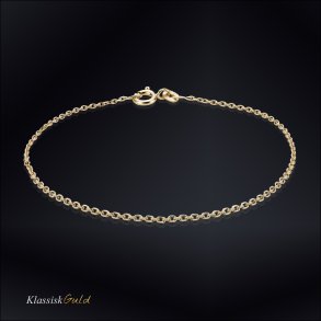 8 kt. Guldarmbnd - Anker-facet - Trd:0,50 Bredde:1,4mm