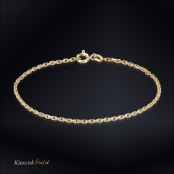 8 kt. Guldarmbnd - Anker-facet - Trd:0,60 Bredde:1,6mm