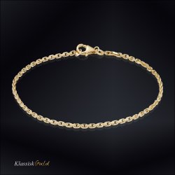 14 kt. Guldarmbnd - Anker-facet - Trd:0,70 Bredde:1,8mm