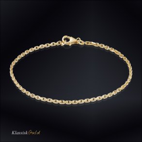 8 kt. Guldarmbnd - Anker-facet - Trd:0,70 Bredde:1,8mm