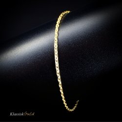 8 kt. Guldarmbnd - Anker-facet - Trd:0,60 Bredde:1,6mm