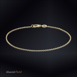 18 kt. Guldarmbnd - Anker-rund - Trd:0,30 Bredde:1,2mm