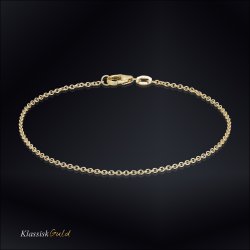 18 kt. Guldarmbnd - Anker-rund - Trd:0,40 Bredde:1,5mm