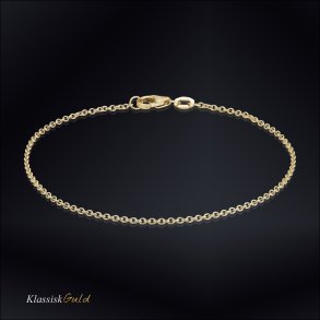 18 kt. Guldarmbnd - Anker-rund - Trd:0,40 Bredde:1,5mm