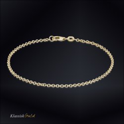 14 kt. Guldarmbnd - Anker-rund - Trd:0,50 Bredde:2,0mm