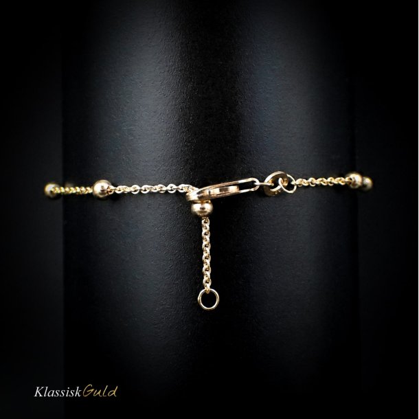 8 kt. Guldarmbnd - Anker-rund m/kugler