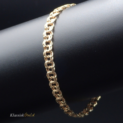 14 kt. Guldarmb�nd - Bismark - Bredde:7,5mm