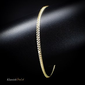 8 kt. Guldarmbnd - Panser-facet - Trd:0,75 Bredde:2,4mm