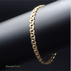 14 kt. Guldarmb�nd - Bismark - Bredde:4,5mm