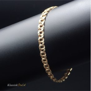 8 kt. Guldarmbnd - Bismark - Bredde:4,5mm