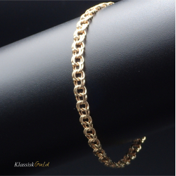 14 kt. Guldarmb�nd - Bismark - Bredde:6,1mm