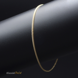 14 kt. Guldarmb�nd - Panser-facet - Tr�d:0,45 Bredde:1,3mm