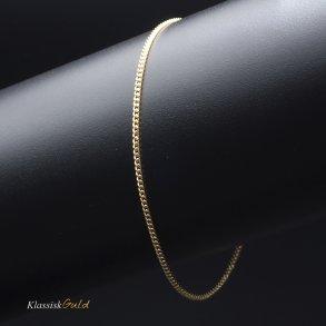 8 kt. Guldarmbnd - Panser-facet - Trd:0,45 Bredde:1,3mm