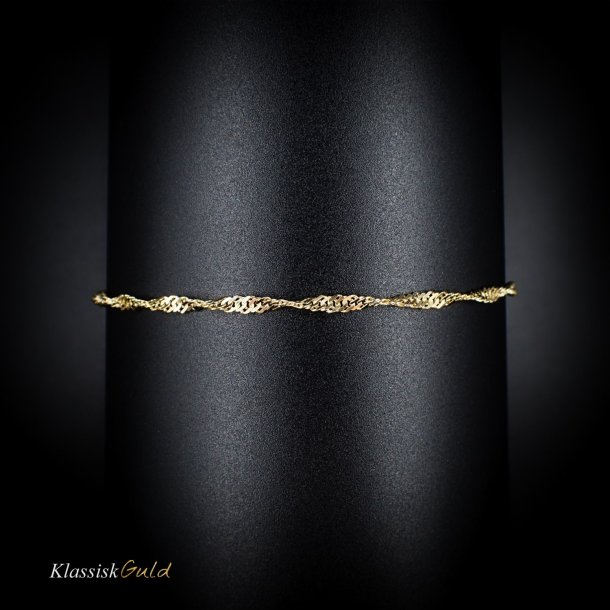 8 kt. Guldarmbnd - Singapore - Bredde:2,3mm