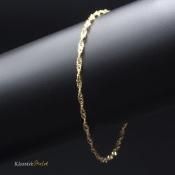 8 kt. Guldarmbnd - Singapore - Bredde:2,3mm