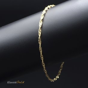 8 kt. Guldarmbnd - Singapore - Bredde:2,3mm