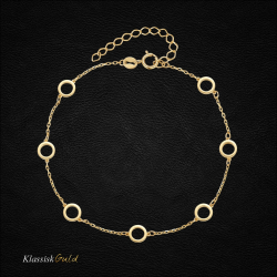 8 kt. Guldarmb�nd - "Cirkles"
