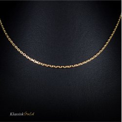 14 kt. Guldhalskde - Anker-facet - Trd:0,60 Bredde:1,6mm