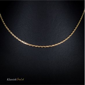 8 kt. Guldhalskde - Anker-facet - Trd:0,60 Bredde:1,6mm
