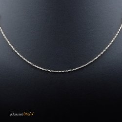 14 kt. Hvidguldskde - Anker-facet - Trd:0,50 Bredde:1,4mm