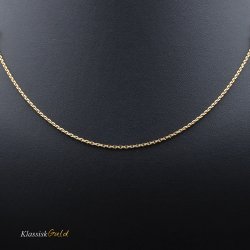 8 kt. Guldhalskde - Anker-facet - Trd:0,40 Bredde:1,3mm