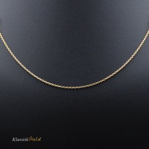 8 kt. Guldhalskde - Anker-facet - Trd:0,40 Bredde:1,3mm