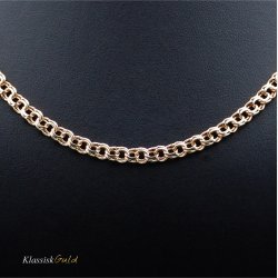 14 kt. Guldhalskde - Bismark - Bredde:5,3mm i forlb