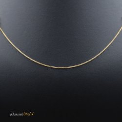 14 kt. Guldhalskde - Panser-facet - Trd:0,35 Bredde:1,1mm