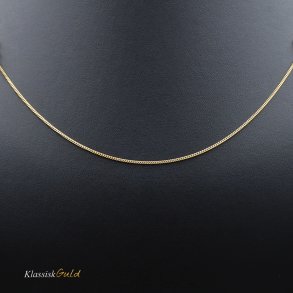 8 kt. Guldhalskde - Panser-facet - Trd:0,35 Bredde:1,1mm
