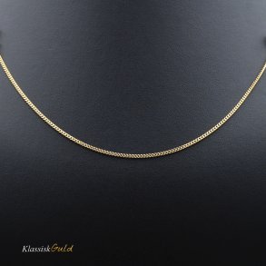 8 kt. Guldhalskde - Panser-facet - Trd:0,45 Bredde:1,3mm