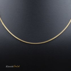 8 kt. Guldhalskde - Panser-facet - Trd:0,55 Bredde:1,8mm