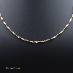 8 kt. Guldhalskde - Singapore - Bredde:2,3mm