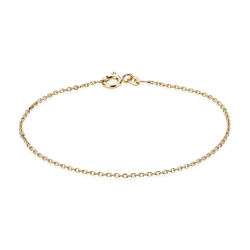 14 kt. Guldarmb�nd - Anker-facet - Tr�d:0,40 Bredde:1,3mm