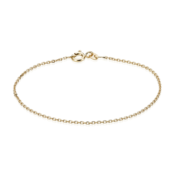 14 kt. Guldarmb�nd - Anker-facet - Tr�d:0,40 Bredde:1,3mm