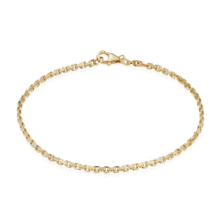 8 kt. Guldarmb�nd - Anker-facet - Tr�d:0,70 Bredde:1,8mm
