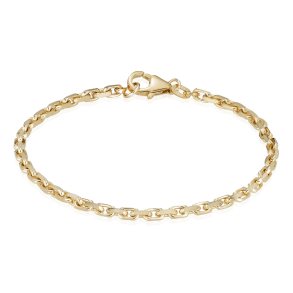 14 kt. Guldarmb�nd - Anker-facet - Tr�d:1,2 Bredde:3,1mm