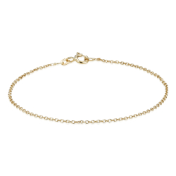 18 kt. Guldarmb�nd - Anker-rund - Tr�d:0,30 Bredde:1,2mm
