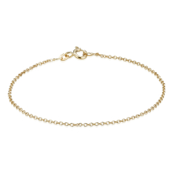18 kt. Guldarmb�nd - Anker-rund - Tr�d:0,40 Bredde:1,5mm