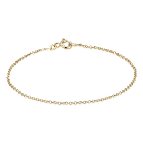 18 kt. Guldarmb�nd - Anker-rund - Tr�d:0,40 Bredde:1,5mm