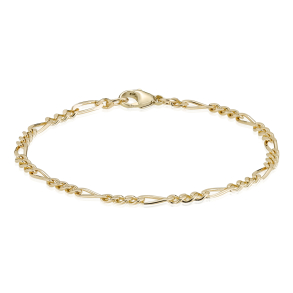14 kt. Guldarmb�nd - Figaro - Tr�d:0,85 Bredde:2,8mm