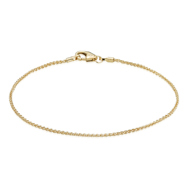 14 kt. Guldarmb�nd - Hvede - Bredde:1,0mm