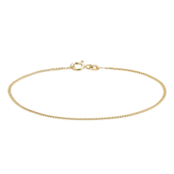 14 kt. Guldarmb�nd - Panser-facet - Tr�d:0,35 Bredde:1,1mm