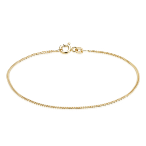 8 kt. Guldarmb�nd - Panser-facet - Tr�d:0,55 Bredde:1,8mm