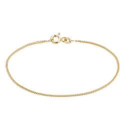 8 kt. Guldarmb�nd - Panser-facet - Tr�d:0,65 Bredde:2,1mm