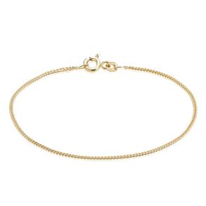 8 kt. Guldarmb�nd - Panser-facet - Tr�d:0,65 Bredde:2,1mm
