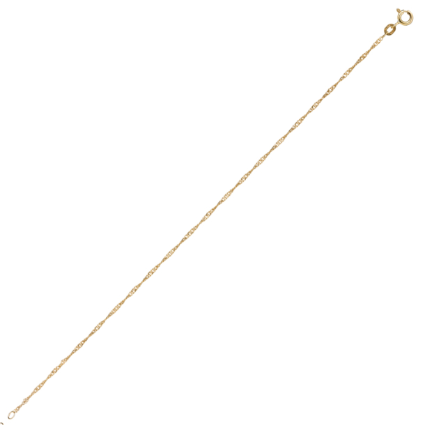 14 kt. Guldarmb�nd - Singapore - Bredde:1,5mm