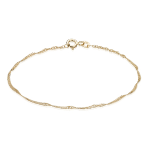 14 kt. Guldarmb�nd - Singapore - Bredde:1,5mm