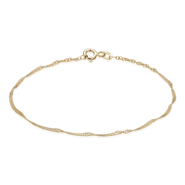 14 kt. Guldarmb�nd - Singapore - Bredde:1,5mm